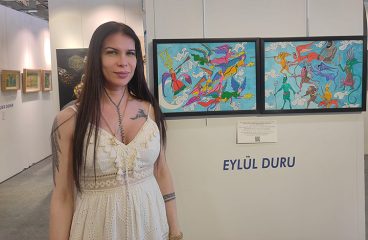 Eylül Duru eserleriyle Gazze’deki soykırıma hayır diyor